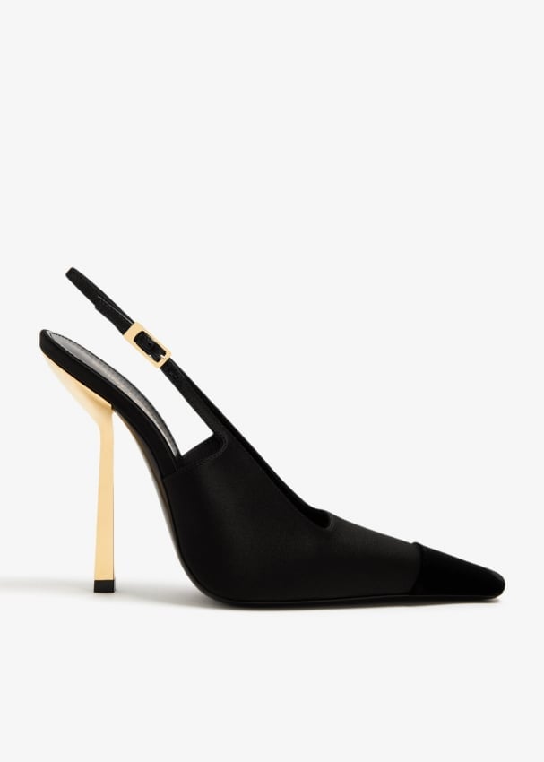 

Туфли Saint Laurent Ines Slingback, черный