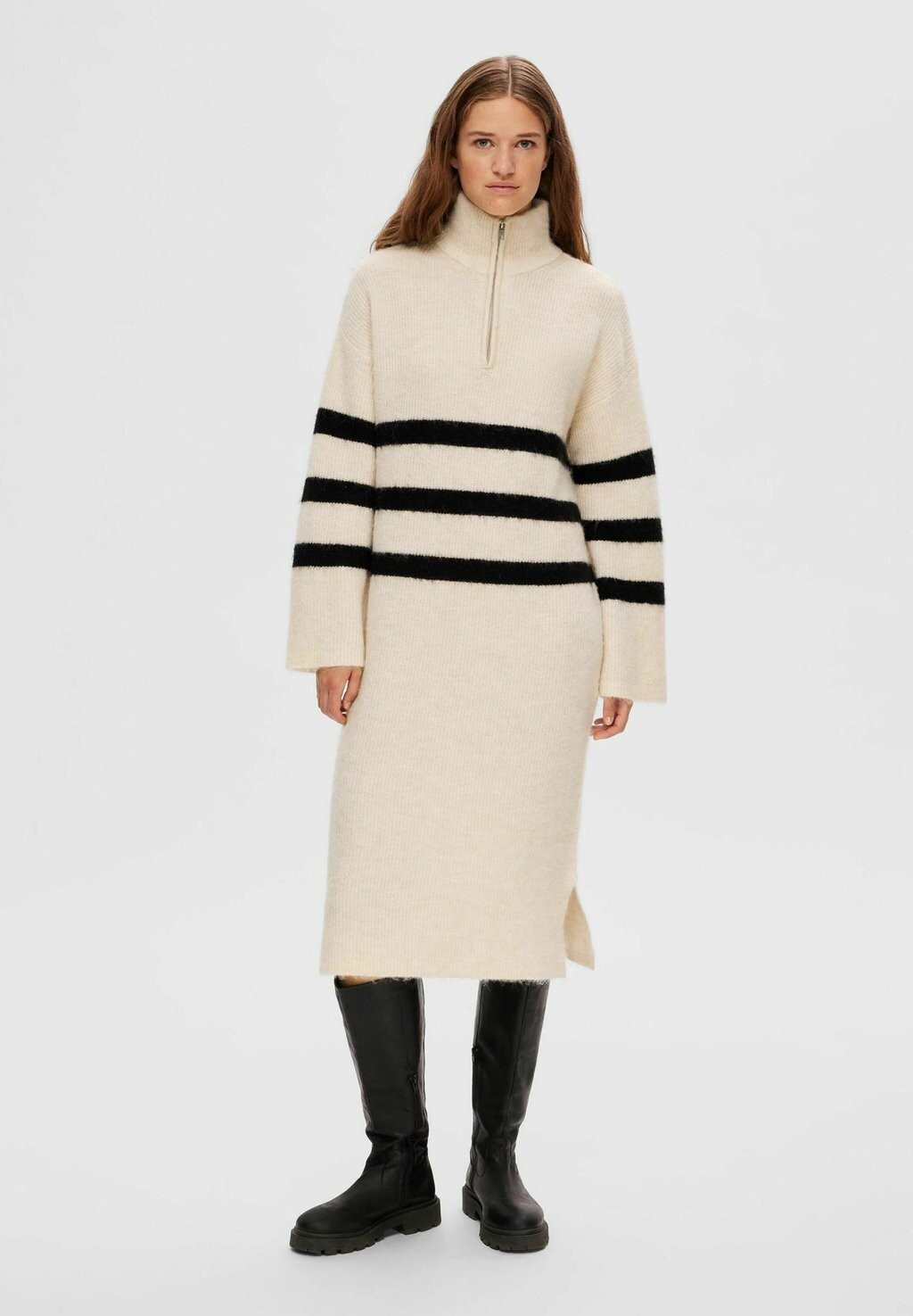 

Платье Selected Femme SLFMALINE HALF ZIP, цвет birch