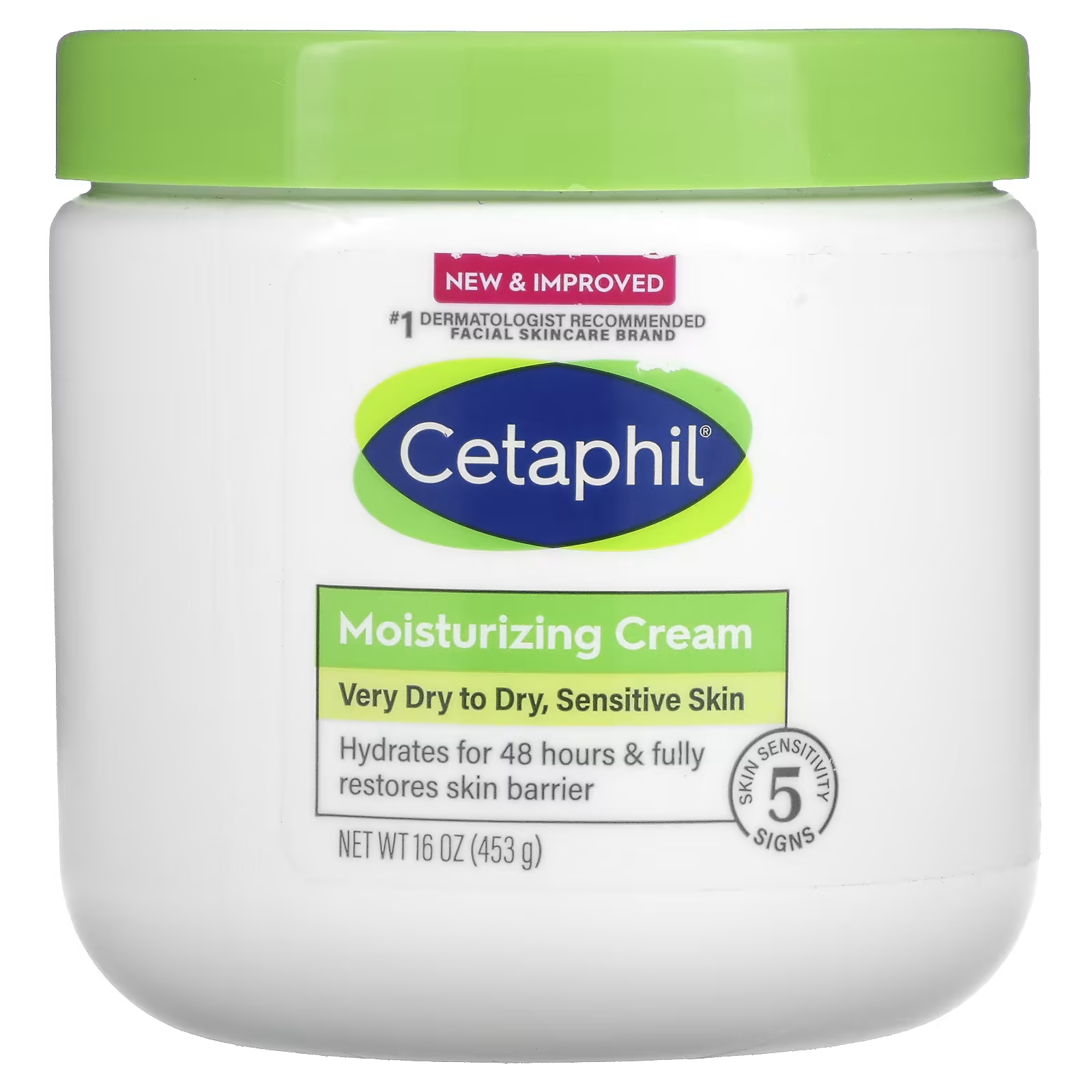 Увлажняющий крем Cetaphil без ароматизаторов, 16 унций (453 г) cetaphil успокаивающий гель крем с алоэ средний без отдушек 453 г 16 унций