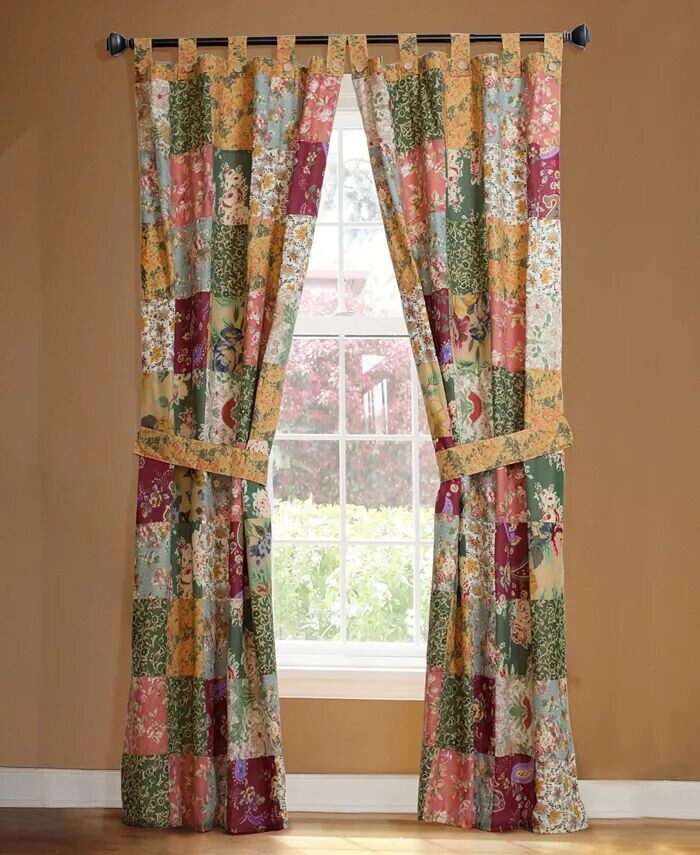 

Пара антикварных шикарных оконных панелей Greenland Home Fashions, мультиколор