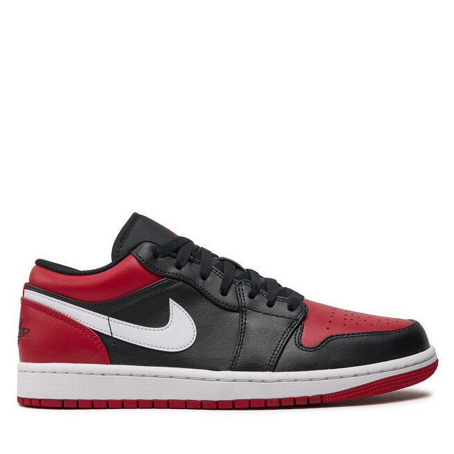 

Кроссовки Nike Air Jordan 1 Low 553558 066 Black/Gym Red/White, красный/черный