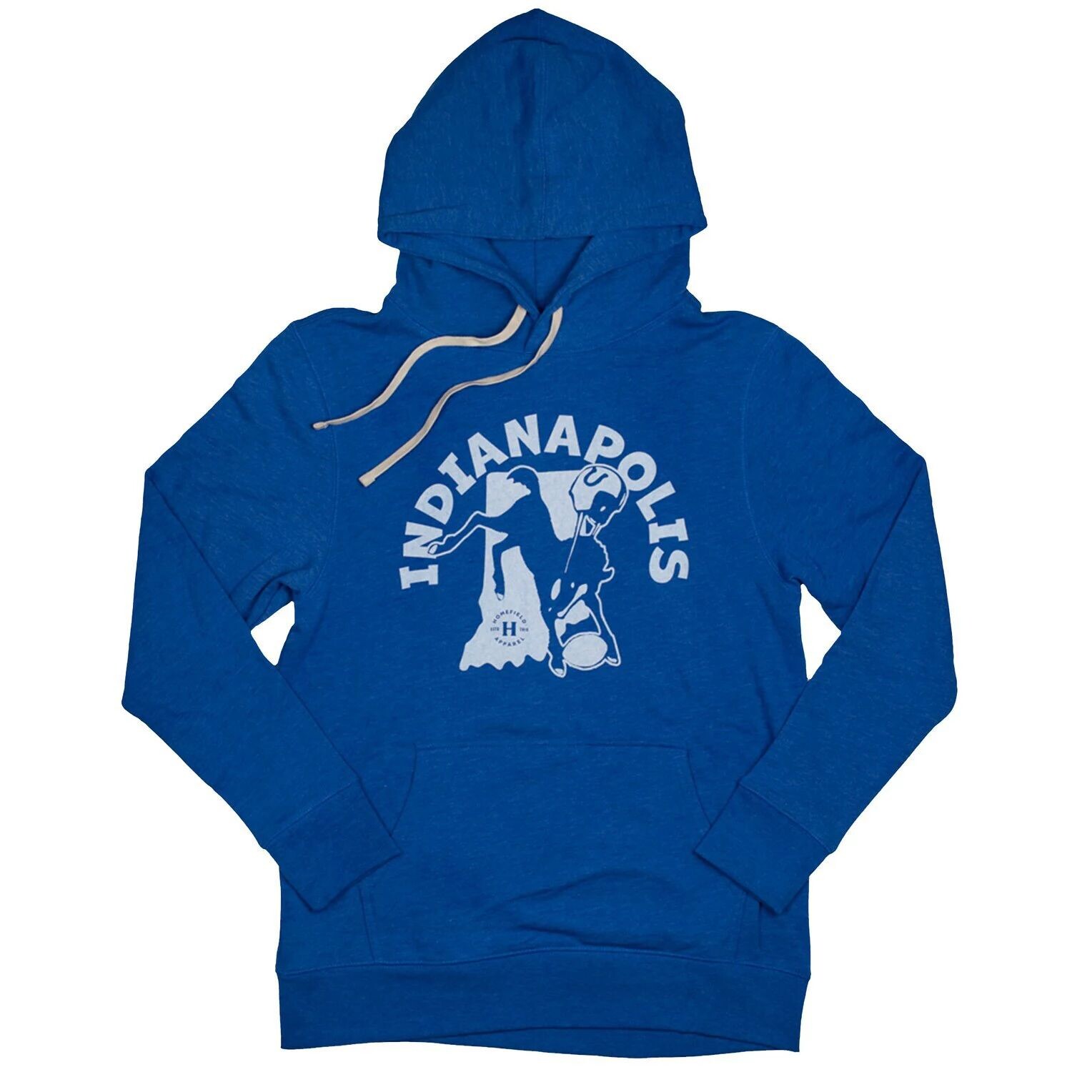 

Мужской пуловер с капюшоном Homefield Royal Indianapolis Colts Tri-Blend