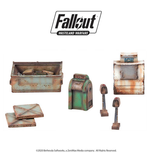 цена Фигурки Fallout: Wasteland Warfare Terrain Expansion Boston Street Scatter