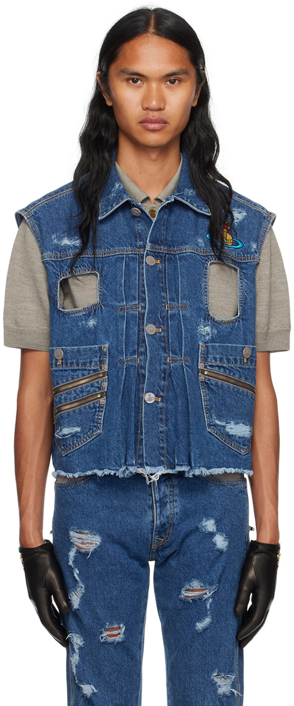 

Синий джинсовый жилет Marlene Vivienne Westwood