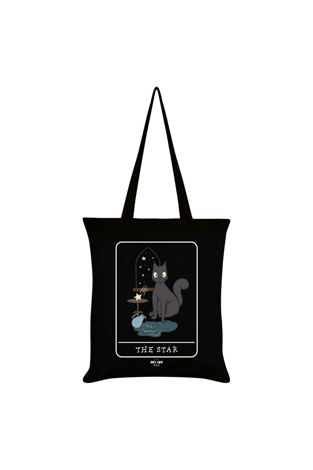 Большая сумка Star Tarot Spooky Cat, черный