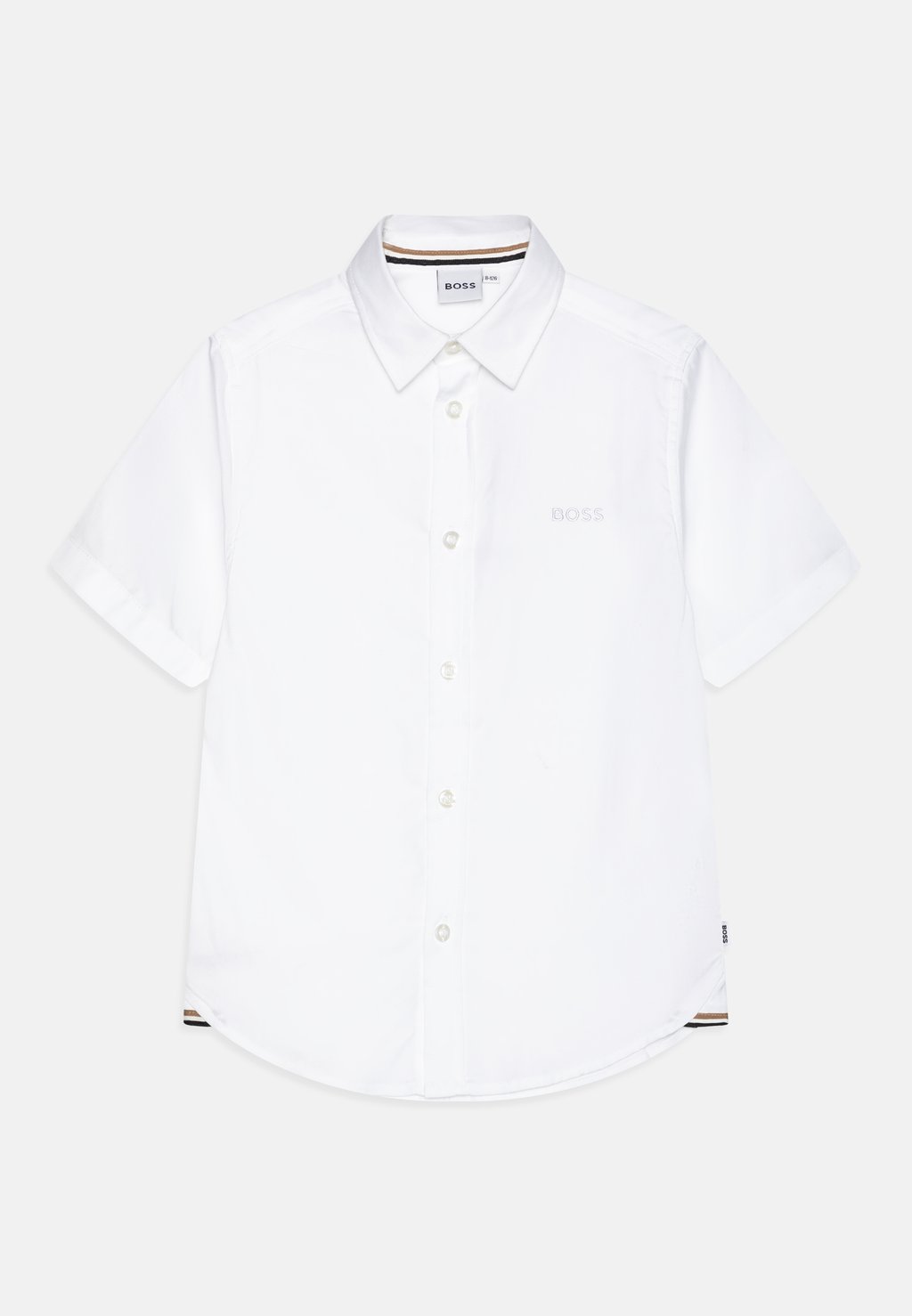 Рубашка SHORT SLEEVE BOSS Kidswear, цвет white рубашка поло short sleeve boss kidswear цвет white
