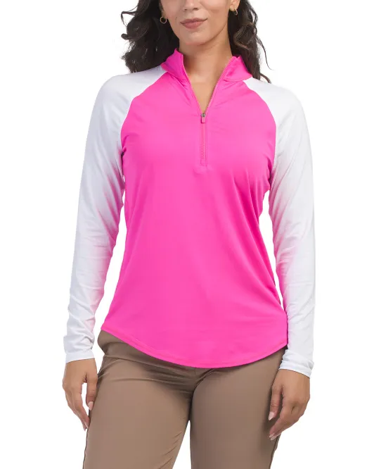 

Топ Upf 50 UV Jofit, розовый/белый
