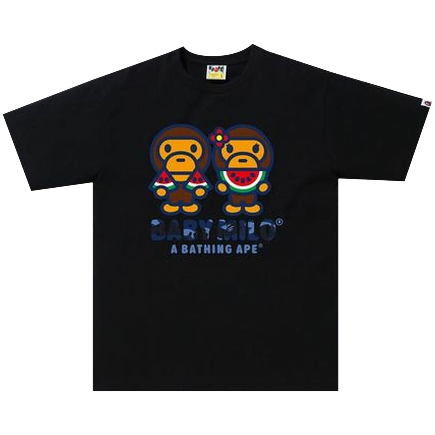 

Летняя футболка BAPE Color Camo Milo Water Melon, черная