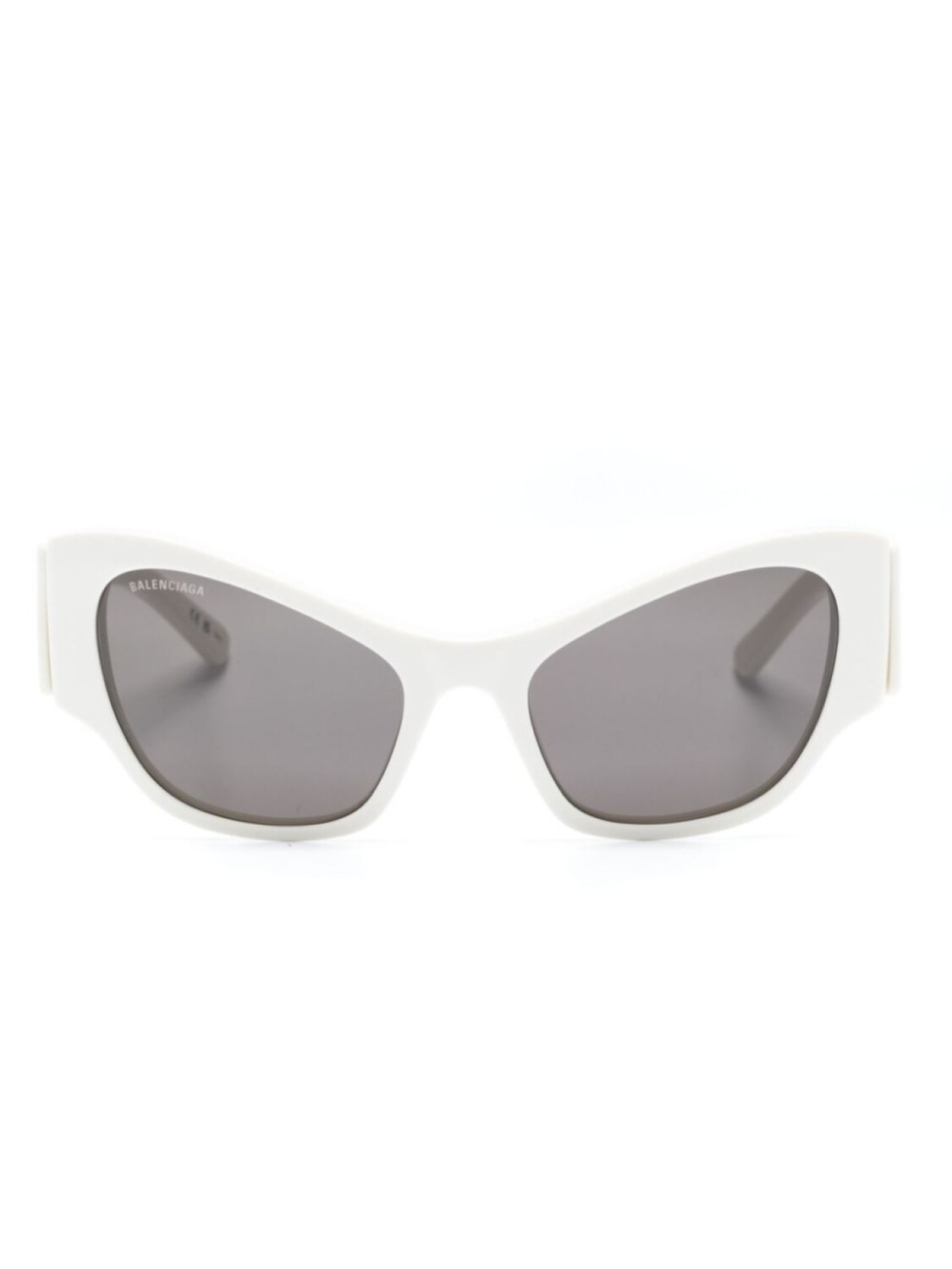

Balenciaga Eyewear солнцезащитные очки в оправе 'кошачий глаз' с логотипом, белый