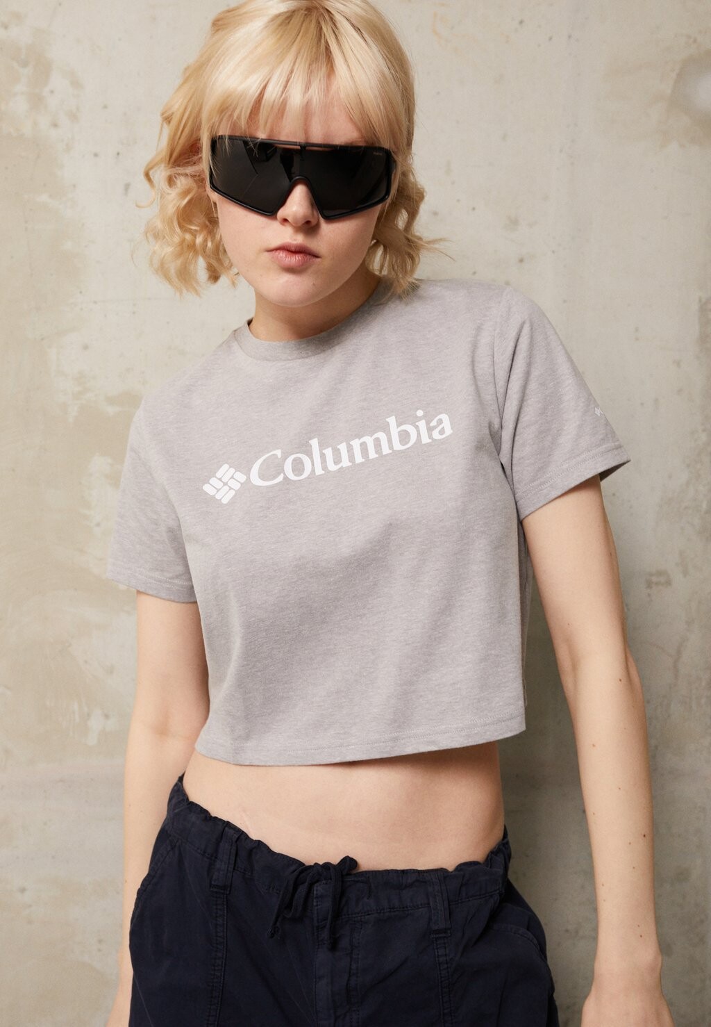 

Футболка с принтом Columbia, Серый