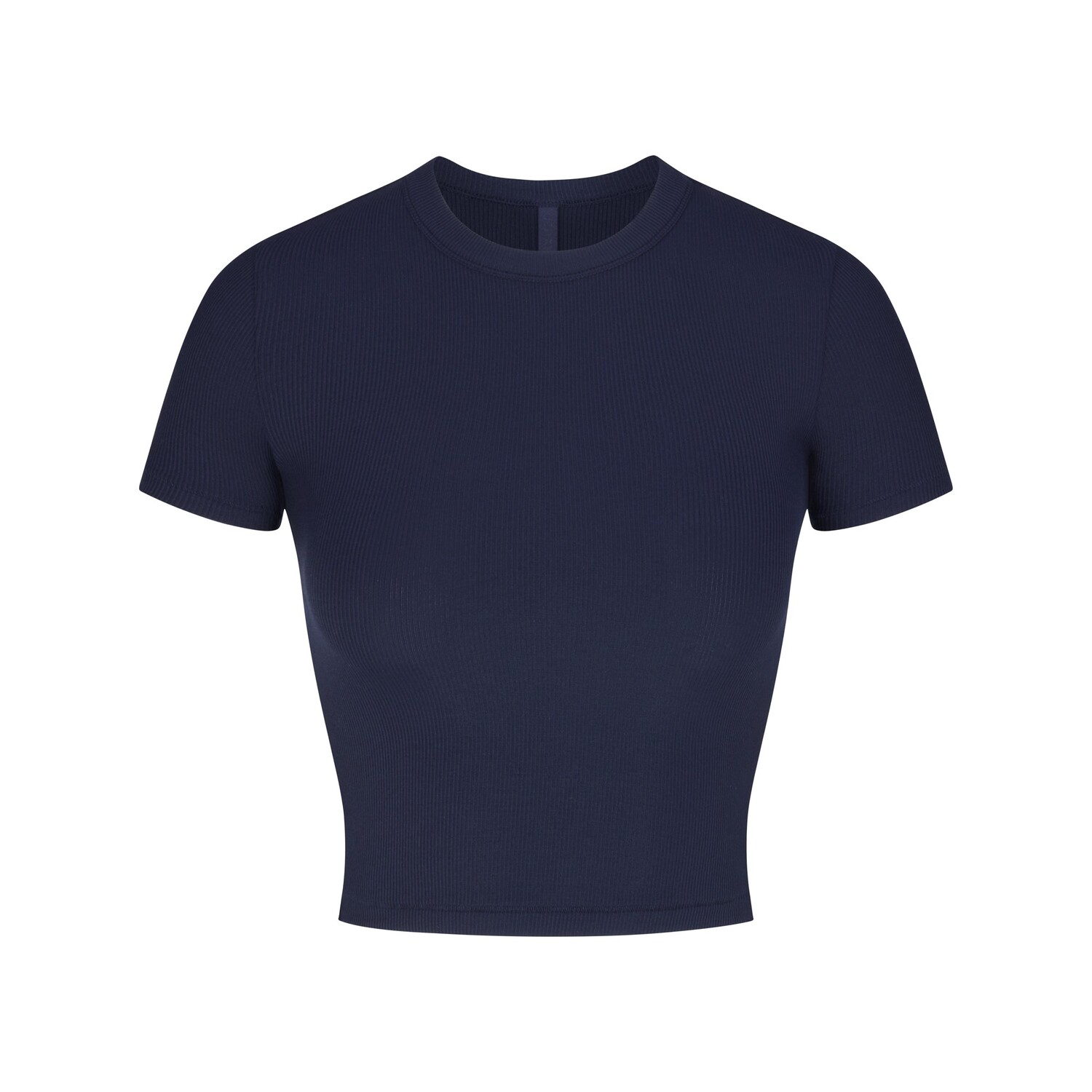 

Укороченная футболка SKIMS, цвет navy