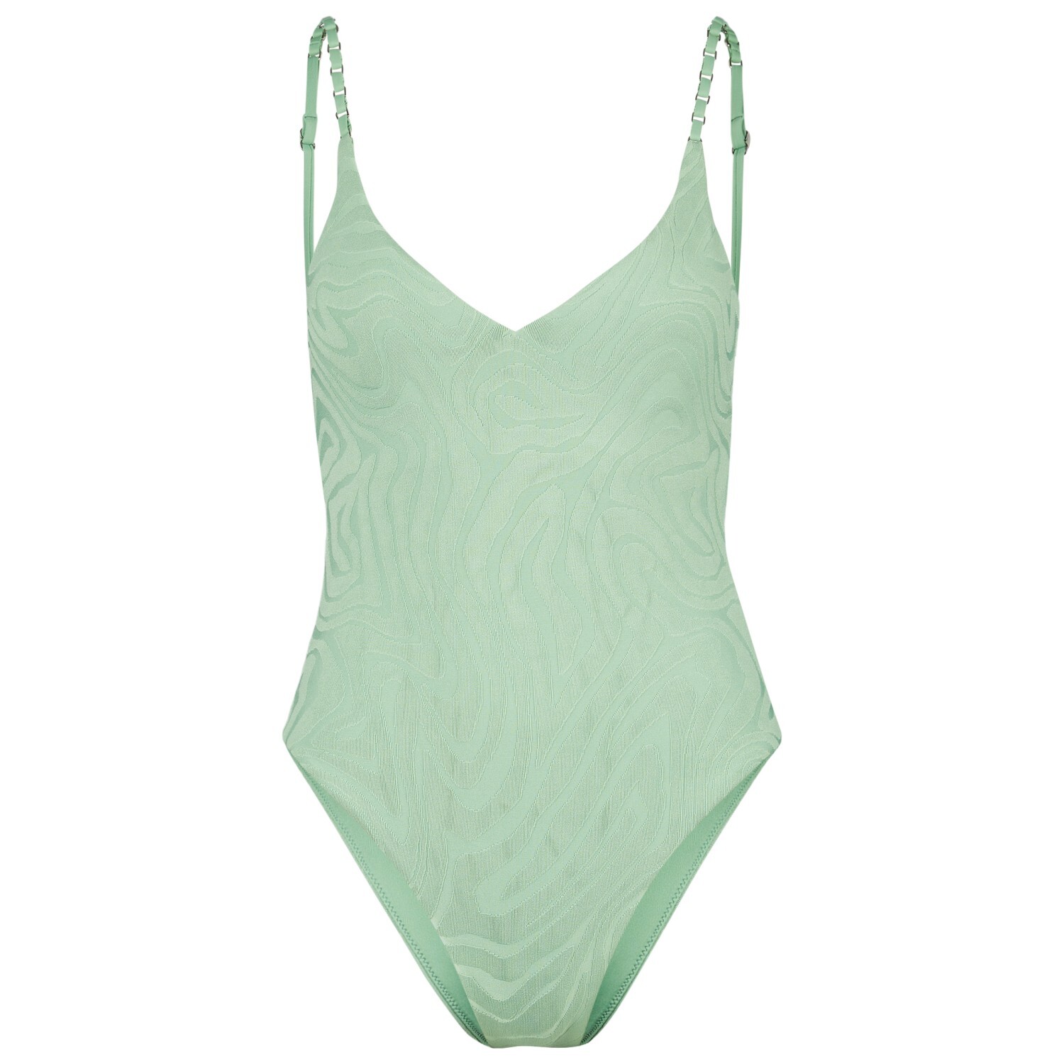 Купальник Seafolly Women's Secondwave V Neck One Piece, цвет Palm Green женский летний комбинезон с v образным вырезом и открытыми плечами