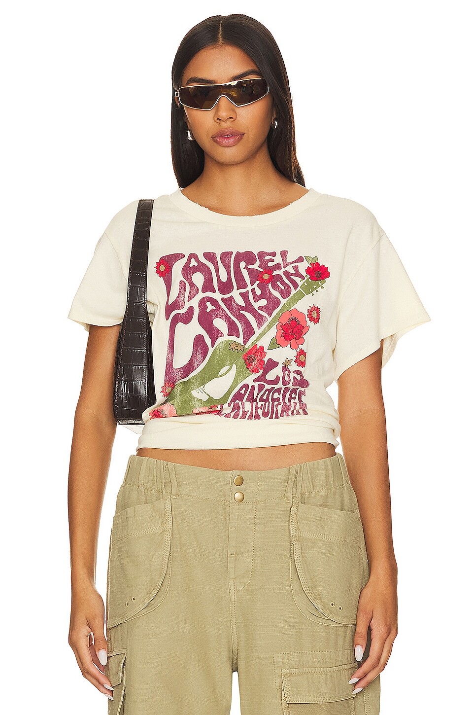 

Футболка Chaser Laurel Canyon Poster, цвет Almond