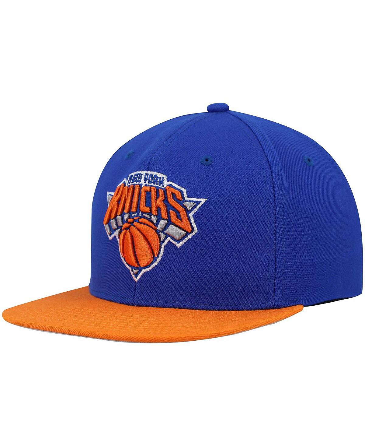 

Мужская двухцветная бейсболка Snapback 2.0 синего и оранжевого цвета New York Knicks Team Mitchell & Ness