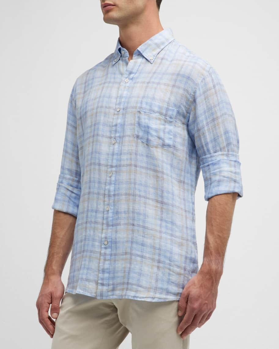 

Мужская льняная спортивная рубашка Beachwood Peter Millar