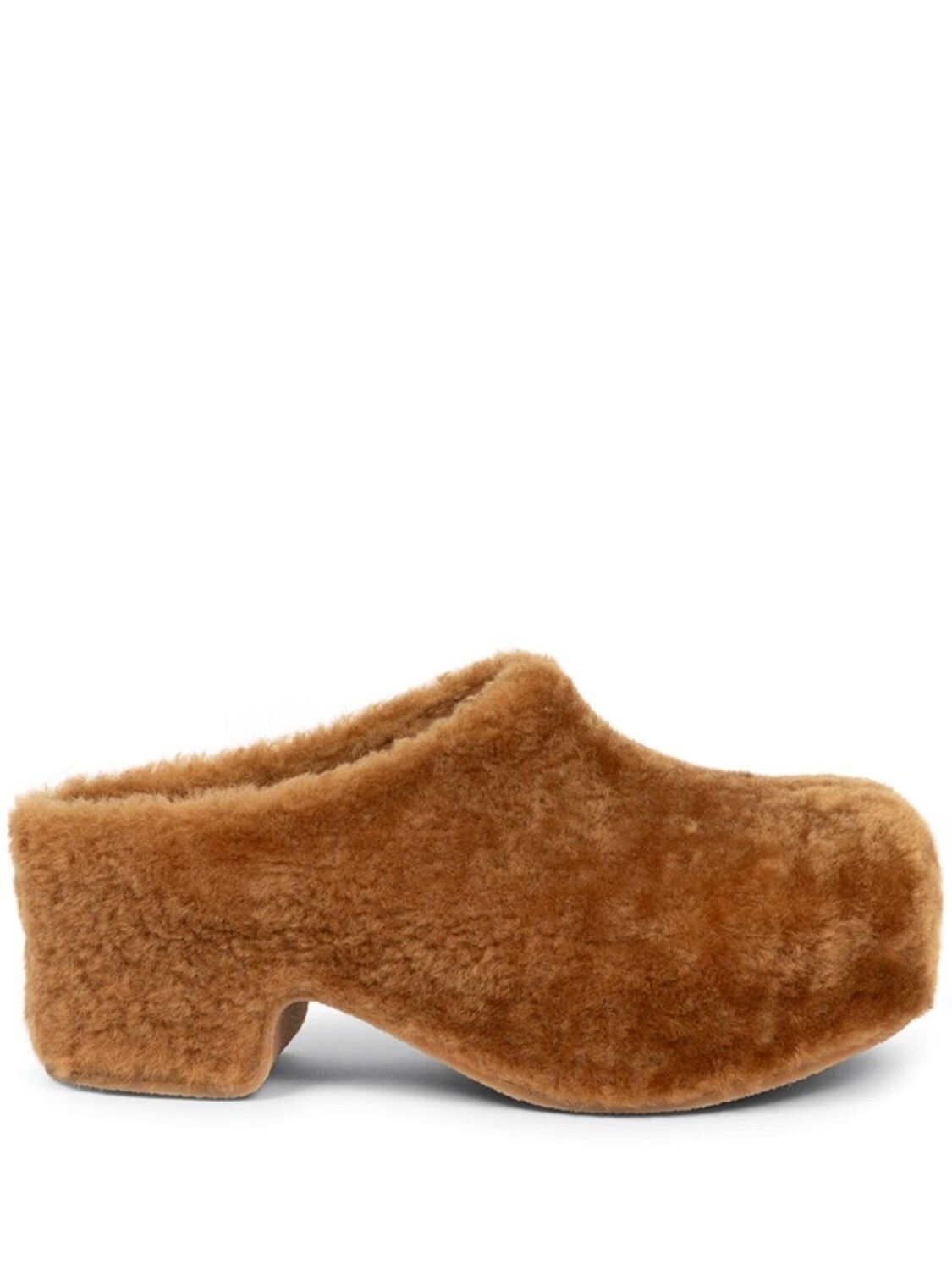 

DRIES VAN NOTEN клоги с искусственным мехом, коричневый