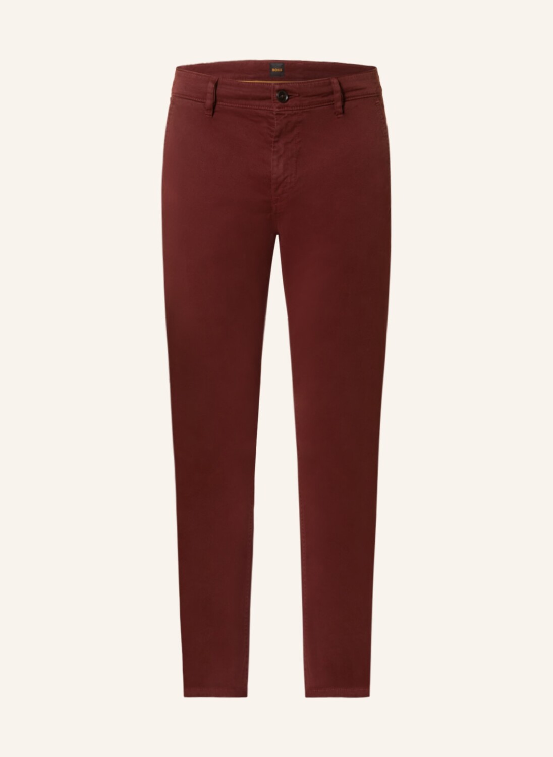

Брюки чино BOSS Slim Fit, темно-красный