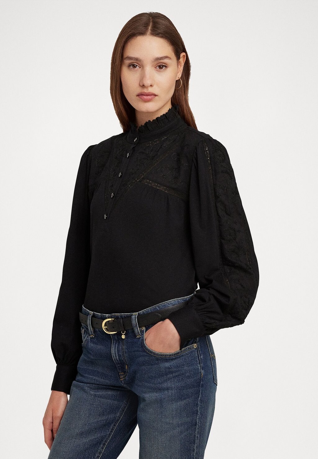 

Блузка Lauren Ralph Lauren LAVAN LONG SLEEVE, черный
