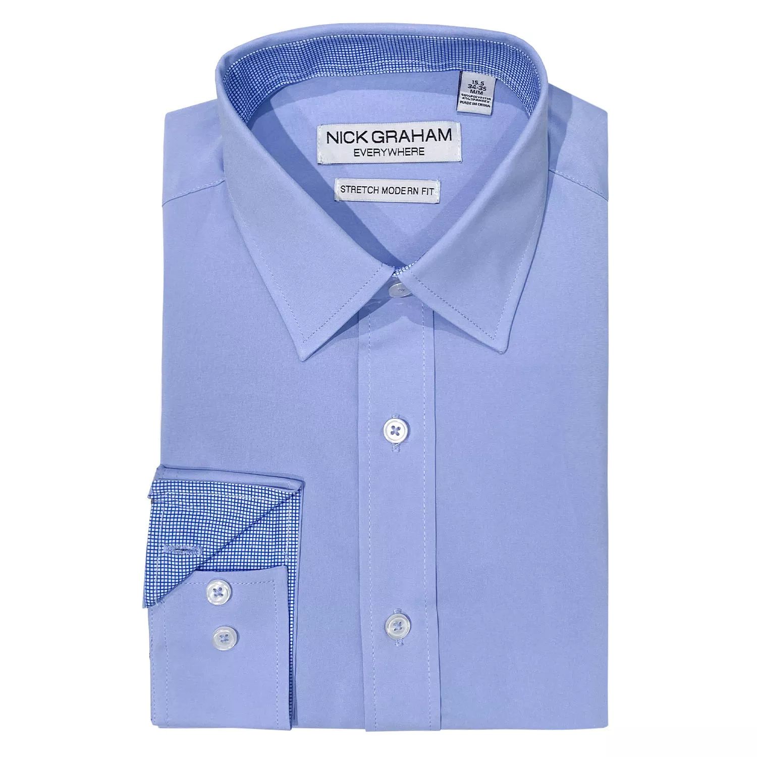 Мужская классическая рубашка-стрейч современного кроя из коллекции Traveler Collection Performance Nick Graham рубашка поло solid esprit цвет light blue