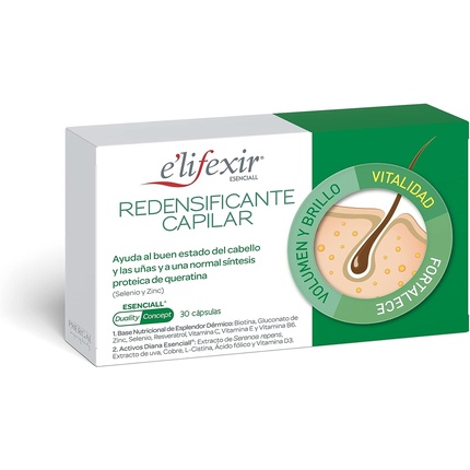 цена Эфирное средство для восстановления волос, 30 капсул для восстановления и здоровья волос, E'Lifexir