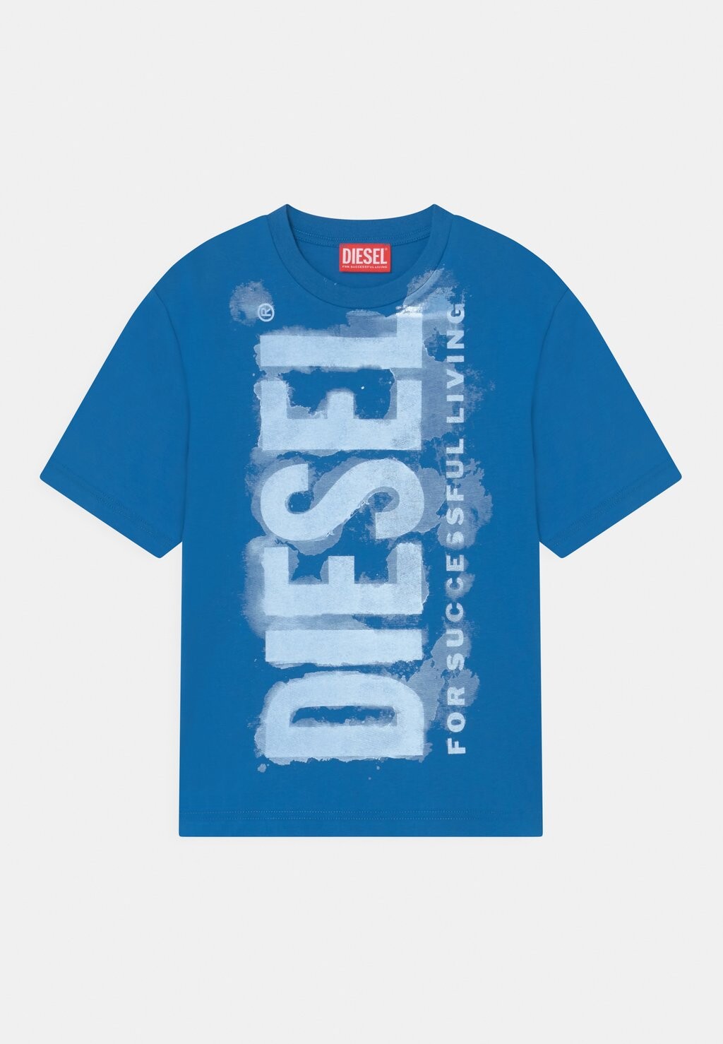 

Футболка с принтом Tjuste16 Over Diesel, цвет princess blue