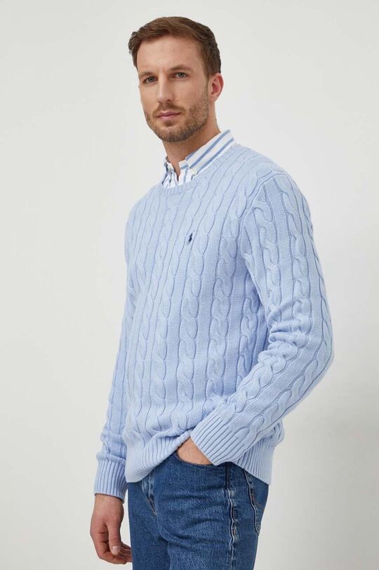 

Хлопковый свитер Polo Ralph Lauren, синий
