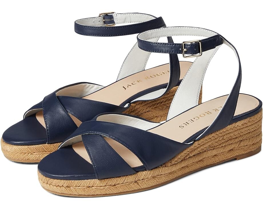 

Туфли Jack Rogers Palmer Crisscross Espadrille Mid Wedge, цвет Midnight Navy