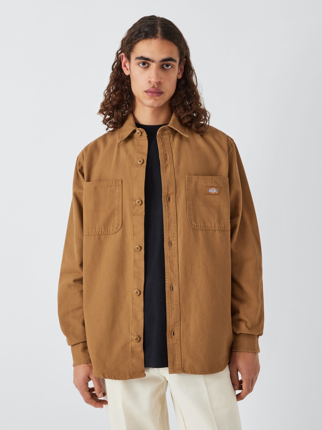 

Рубашка из парусины с уткой Dickies, коричневый