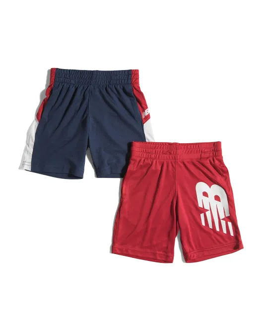 

2 шт. шорты для активного отдыха Little Boys New Balance, синий/красный