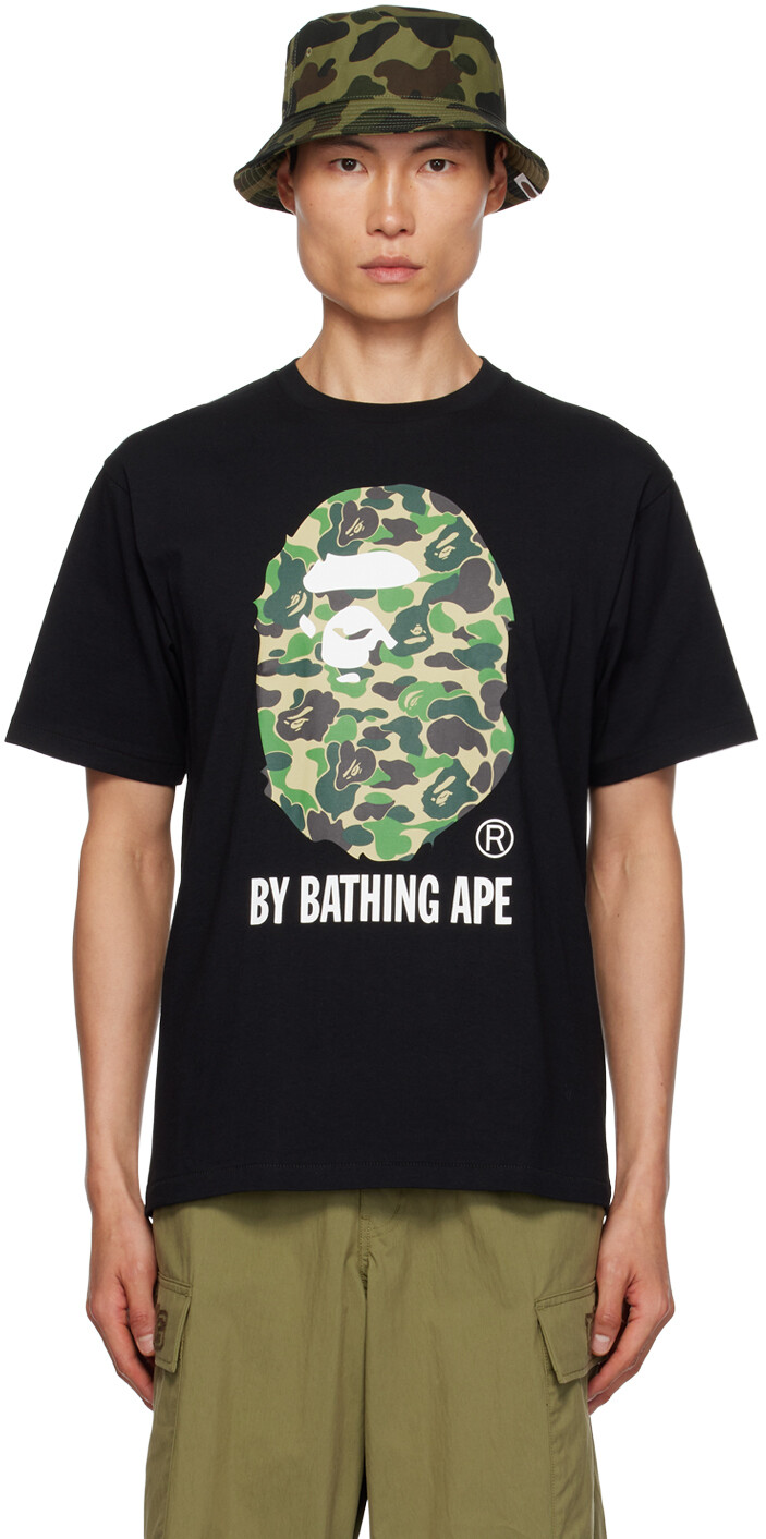 

Черная камуфляжная футболка ABC BAPE