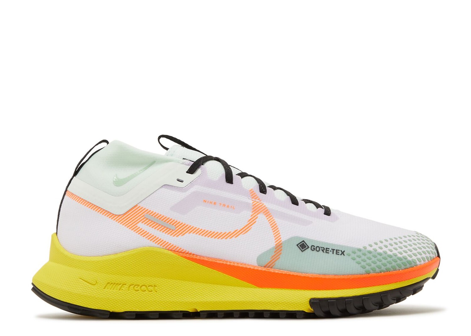 

Кроссовки Nike React Pegasus Trail 4 Gore-Tex 'Barely Grape Total Orange', белый, Белый;серый