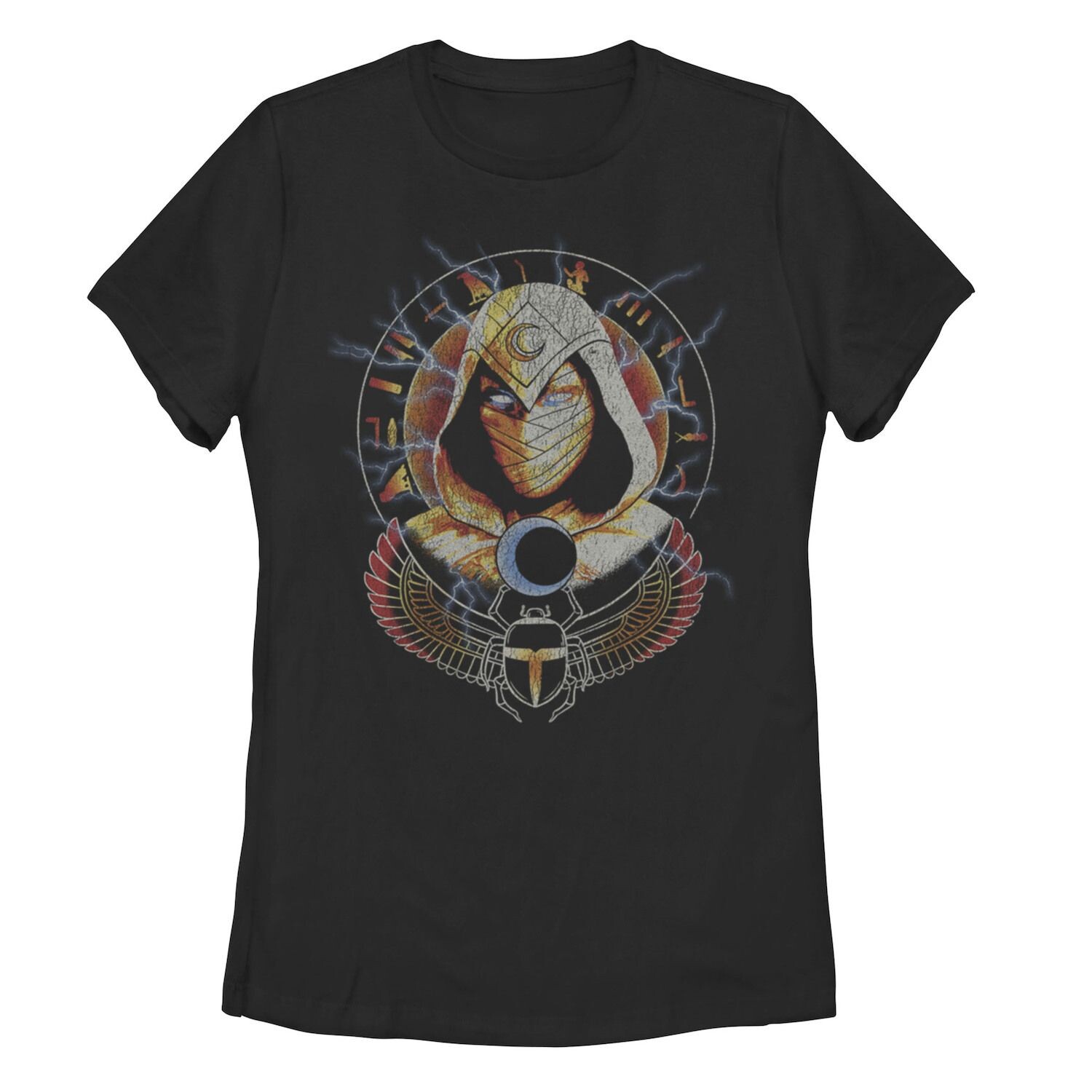 

Детская футболка с рисунком Marvel Moon Knight Scarab Moon Headshot Licensed Character
