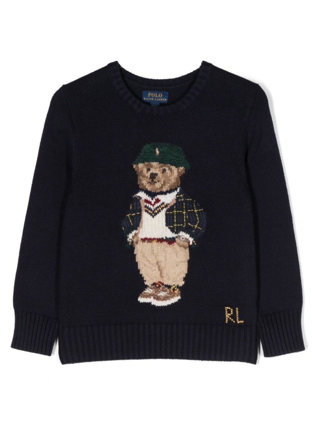 

Ralph Lauren джемпер Polo Bear вязки интарсия, синий