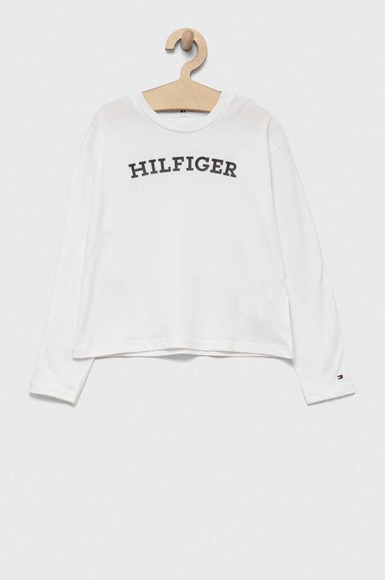 

Хлопковая рубашка с длинными рукавами для мальчиков и девочек Tommy Hilfiger, белый