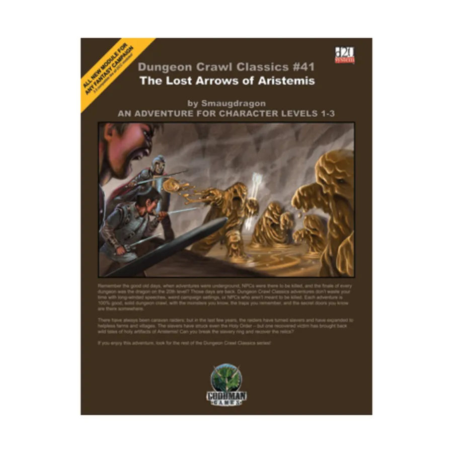 

Модуль Lost Arrows of Aristemis, Dungeon Crawl Classics - #31-45 (d20)