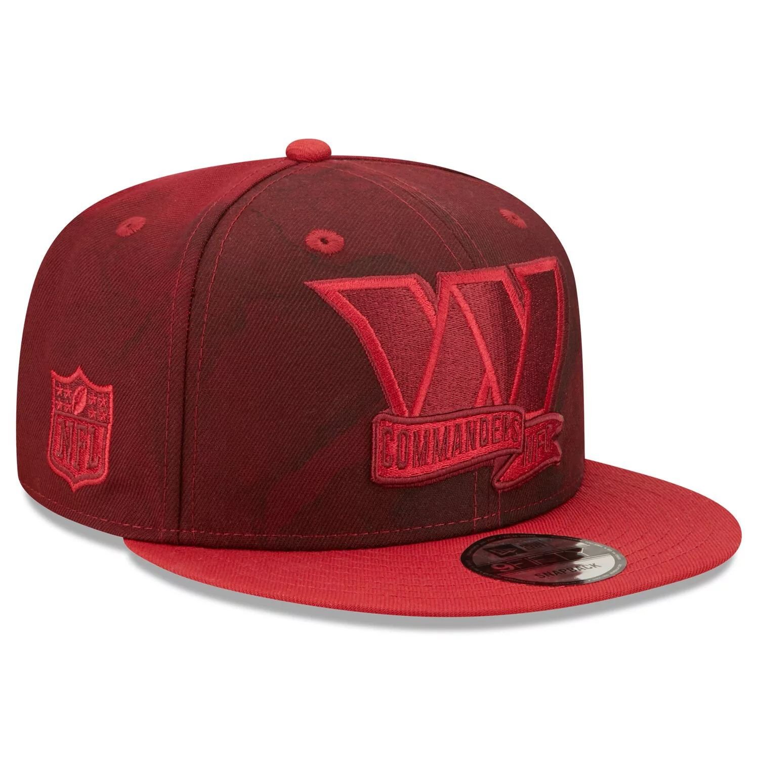 

Мужская кепка New Era бордового цвета Washington Commanders Ink Dye Tonal 2022 Sideline 9FIFTY Snapback Hat