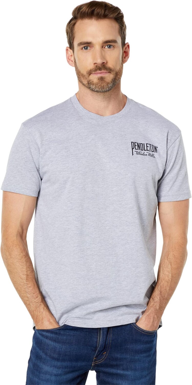 

Оригинальная футболка с рисунком в стиле вестерн Pendleton, цвет Heather Grey/Black