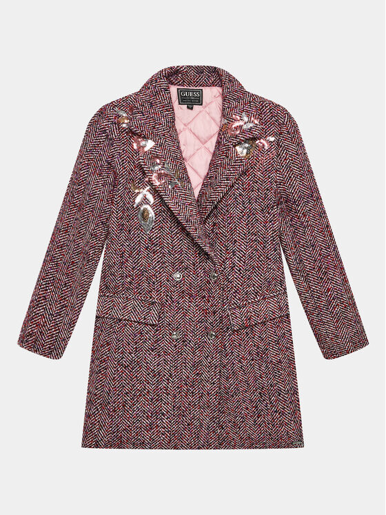 

Переходное пальто красного цвета стандартного кроя Guess, красный