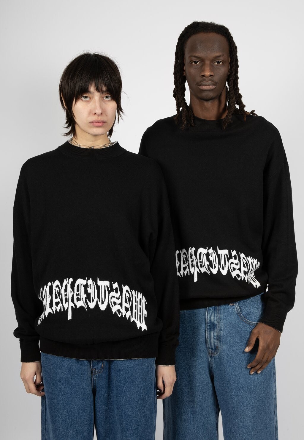 

Вязаный свитер REVERSE KINGDOM UNISEX Wasted Paris, цвет white/black