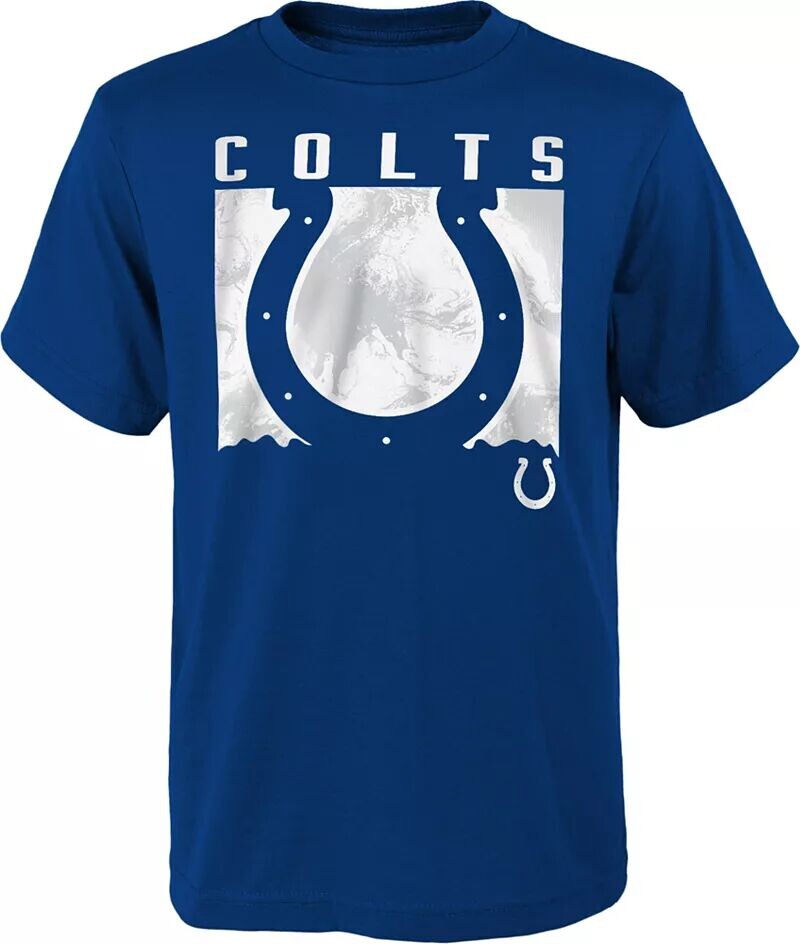 

Nfl Team Apparel Молодежная синяя футболка с жидким камуфляжем Indianapolis Colts Liquid Camo