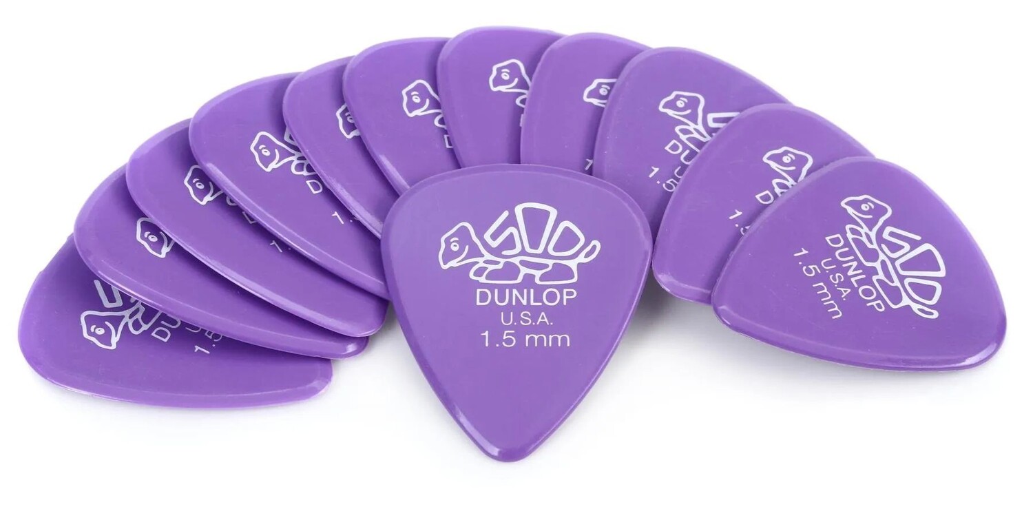 

Медиаторы Dunlop 41P150 Delrin 500 — лаванда, 1,50 мм (12 шт.)