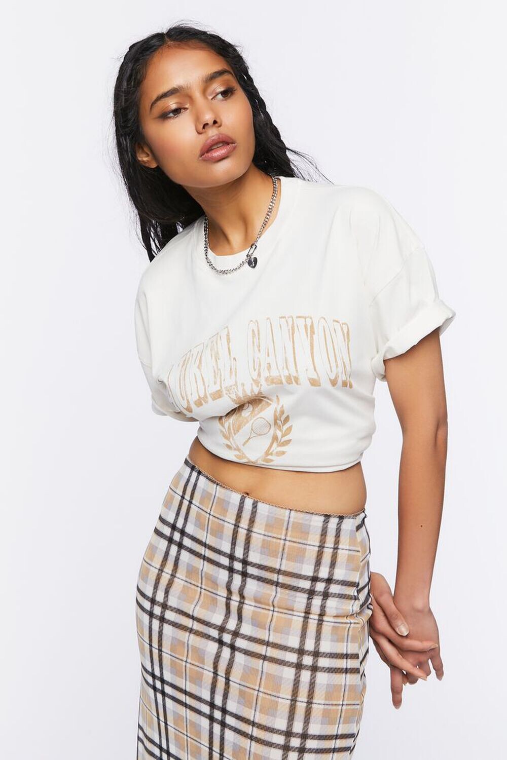 

Футболка с рисунком Laurel Canyon Forever 21, бежевый