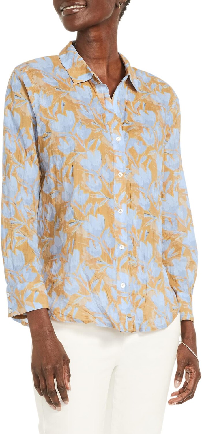 

Мятая рубашка Midday Meadows NIC+ZOE, цвет Blue Multi