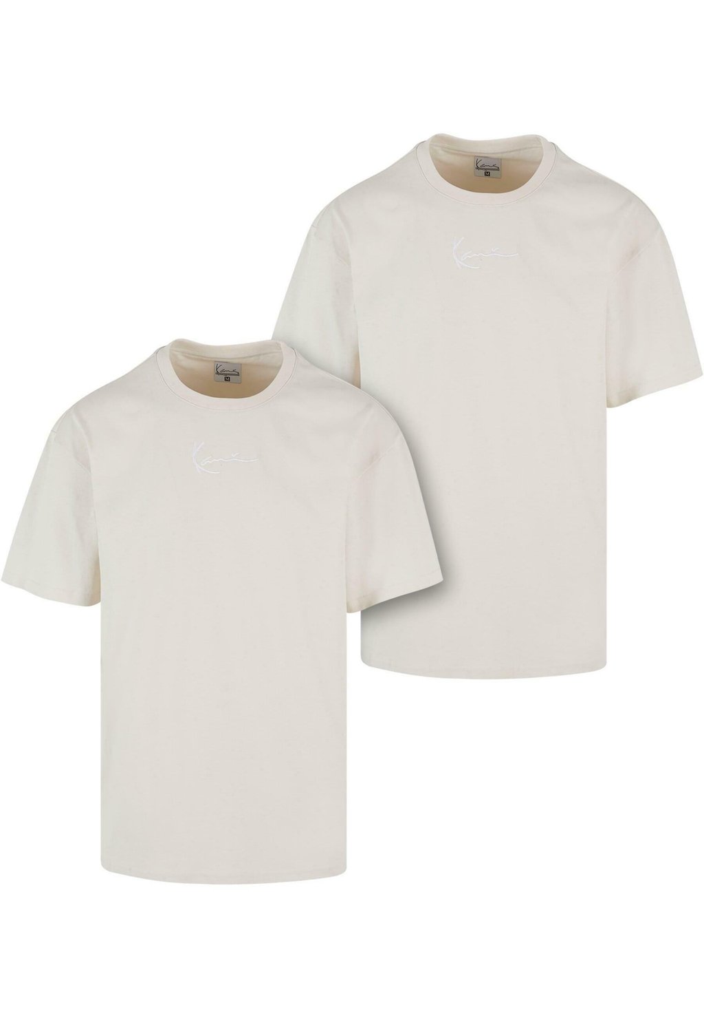 цена Базовая футболка SMALL SIGNATURE ESSENTIAL TEE 2-PACK Karl Kani, цвет off white