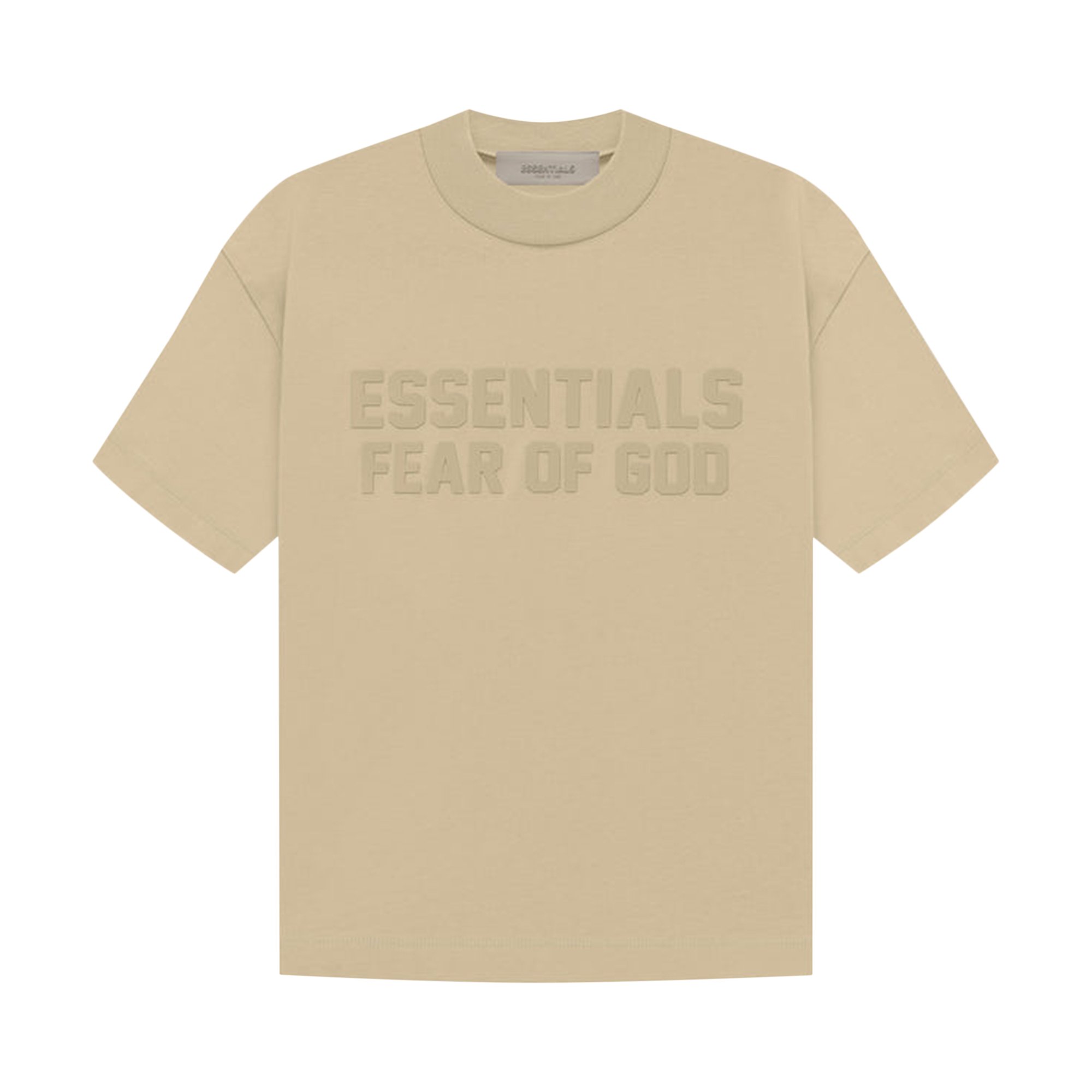 Детская футболка с короткими рукавами Fear of God Essentials, цвет Песок