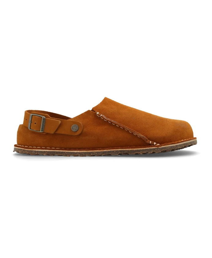 

Шлепанцы премиум класса Lutry из замши Birkenstock, коричневый