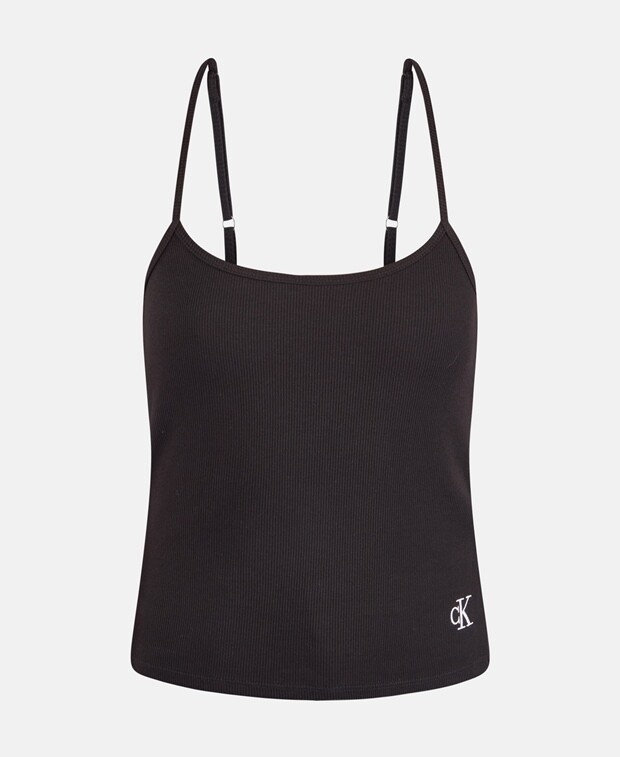

Топ на тонких бретельках Calvin Klein, черный