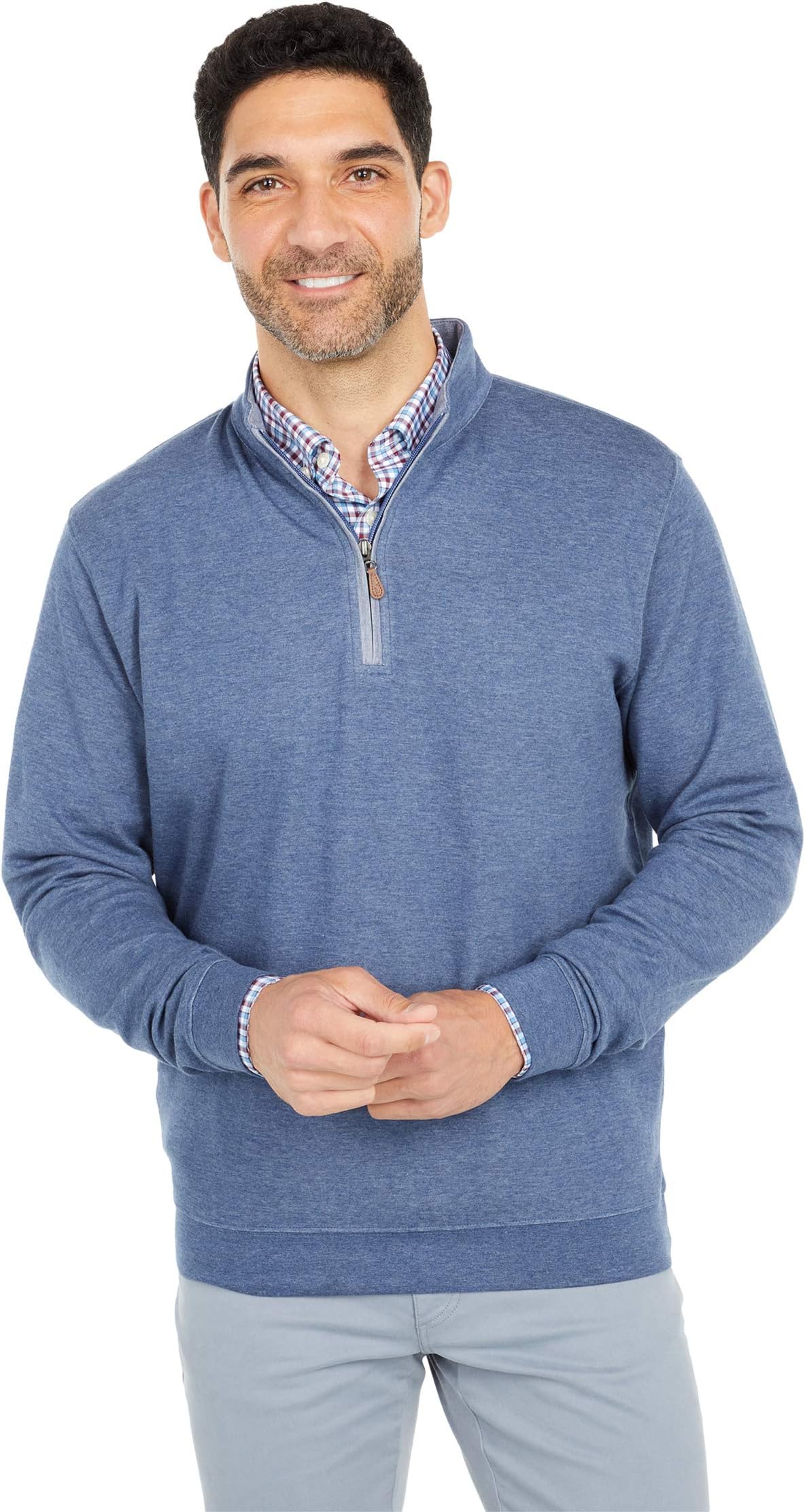 Пуловер Sully на молнии 1/4 johnnie-O, цвет Helios Blue цена и фото