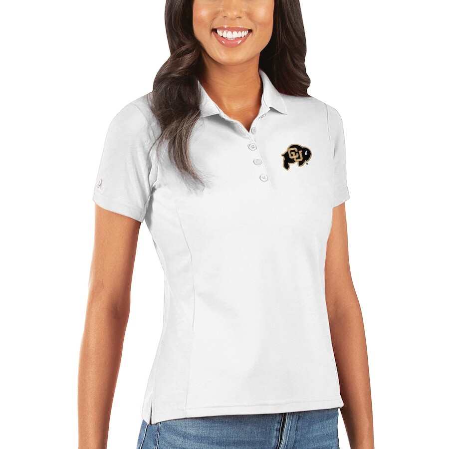 

Поло с коротким рукавом Antigua Colorado Buffaloes, белый