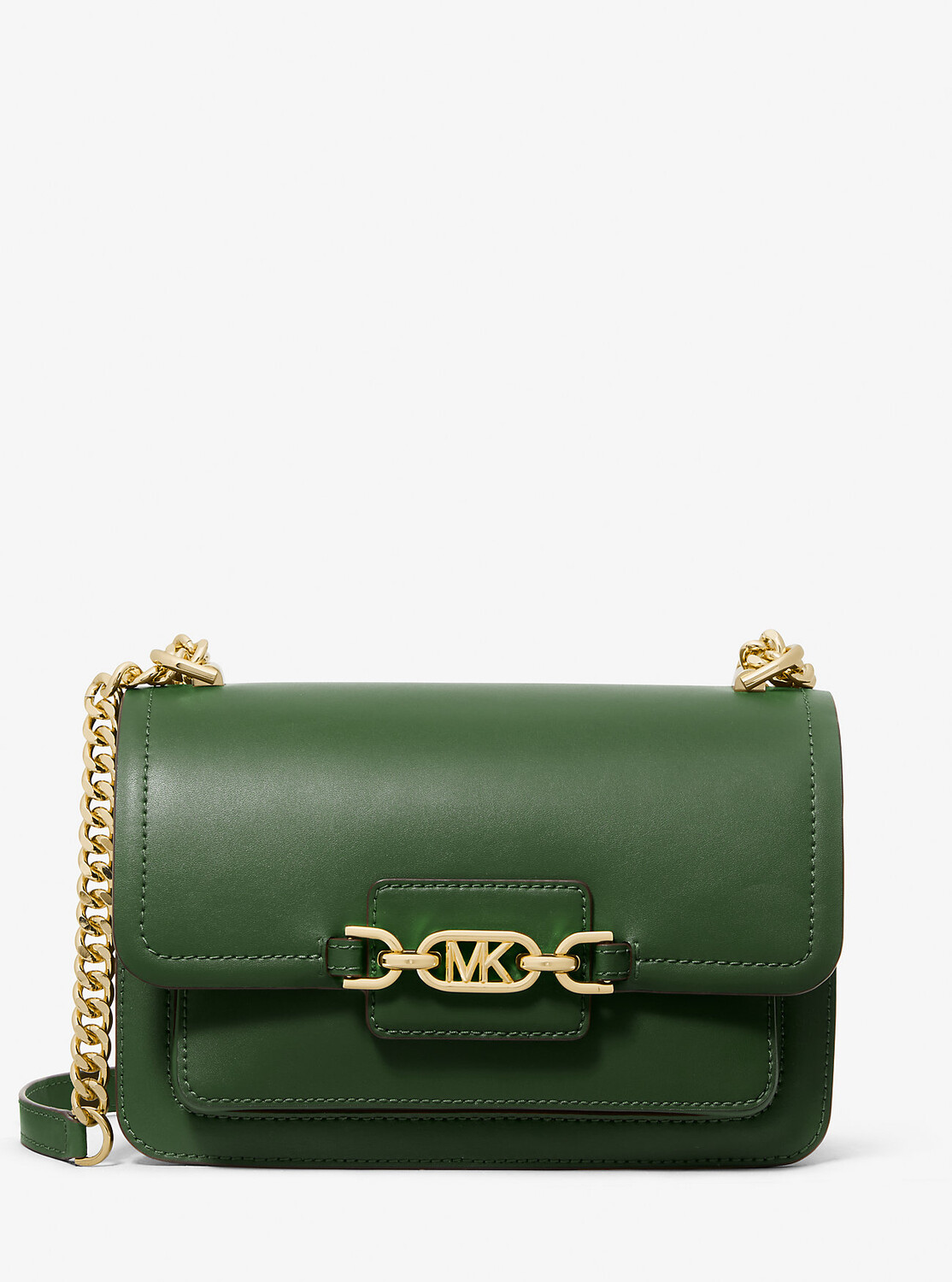 

Большая кожаная сумка через плечо Heather Michael Kors, зеленый